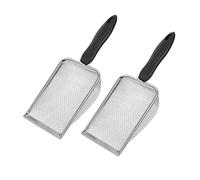 Yardwe 2pcs Stainless Steel Beach Long Handled Pooper Scooper for Lizard Tank Accessories