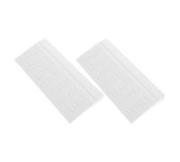 Yardwe 2pcs Sweeping Robot Ramps Door Transitioning Threshold Ramp Mats with Pressure-resistant Anti-skid Plastic Surface Easy to Install Accessories for Vacuum Cleaners Smooth Operation