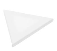 Yardwe 2pcs Triangle Canvas Panel White Cotton Cloth and Fiber Density Plate 6x6 for Acrylic, Oil, Gouache, Watercolor DIY Painting for Students and Artists