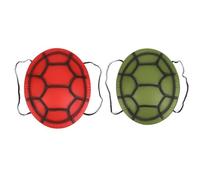 Yardwe 2PCS Turtle Shell Costume Halloween Cosplay Costume EVA Tortoise Dress Up Performance Photo Props for Boys Girls, Green, Red