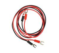 Yardwe 2pcs U-shape Insulated Test Leads Electric Testing Circuit Wire Set Copper Core for Laboratory and Teaching Use
