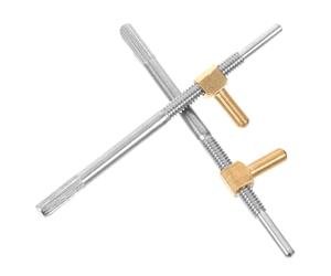 Yardwe 2Pcs Violin Bow Frog Screws Metal Replacement Parts Portable and Easy to Install Lightweight Violin Bow Repair Accessories for String Instrument Maintenance