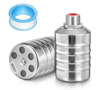 Yardwe 2pcs Water Level Control Valve Float Valve Stainless Steel 1/2 Inch Thread Automatic Water Refill Self Shut-Off for Farm Irrigation and Residential Systems