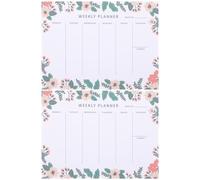 Yardwe 2pcs Weekly Planner Notepad Tear-off Paper Pads for Desk Weekly Planner Easy to Write with Functional Features to Keep Notes for Important Projects and Tasks