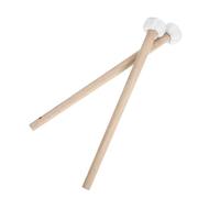 Yardwe 2pcs Wooden Mallet for Chinese Gong Percussion Instruments Smooth Surface Wood Hammers for Drums and Gongs Accessories for Celebrations and Events