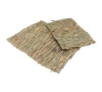 Yardwe 2pcs Woven Mats for Rabbits and Birds, Soft Molar Pads to Wear Teeth and Provide Comfortable Nesting Area, Suitable as Bunny Bed or Rabbit Nest Mat Random Color