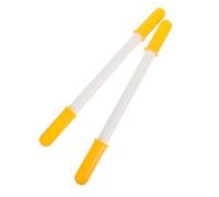Yardwe 2pcs Yellow Plastic Rocking Horse Handles for Comfortable Non-Slip Grip Replacement Parts for S Rocker Easy Installation Fit