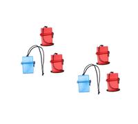 Yardwe 2sets Box Dry Bag Cushions Outdoor Storage Weatherproof Box for Earphones Jewelry Medicine 3pcs*2 Color