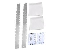 Yardwe 2sets Guitar Measuring Tape Notched Straight Edge Tool String Action Gauge for Electric Guitars Neck Fret Workshops