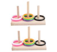 Yardwe 2sets Interactive Parrot Training Toy Puzzle for Parrots Budgies and Lovebirds and Safe Materials for Engaging Play and Intelligence Development Random Color