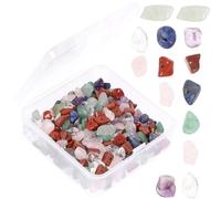 Yardwe 2sets Natural Gravel Loose Beads for Jewelry Making Irregular Gravel Beads for Bracelets Necklaces and Crafts Multi-purpose Craft Supplies