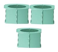 Yardwe 3 pcs Portable Foldable Travel Potty Seat for Car with Bright Green Design Easy to Assemble and Carry for Training at Home The Go