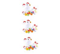 Yardwe 3 Sets Early Educational Color and Matching Eggs for Cognitive Shape Sorting Plaything with Enhances Memory Spelling and Hands Skills