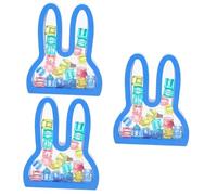 Yardwe 3 Sets Teeth Keepsake Box with Personal Info Record Tooth and Fetal Hair Storage Organizer Lightweight Transparent for Childhood Memory Preservation