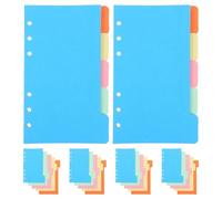 Yardwe 30 Pcs Colored Index Divider Loose-leaf Papers Smooth Hand Feel Easy to Write Paper Sheets for Birthday and New Year Suitable for Classmates and Students Random Color