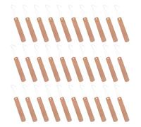 Yardwe 30 Sets Copper Garden Plant Labels Lightweight Round Hanging Tags with Iron Wire for Garden Pots and Home Use, Easy to Classify Flowers and Plants in Black