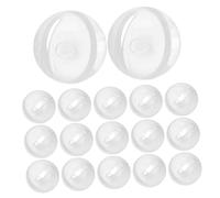 Yardwe 30pcs Clear Rattle Noisemaker Balls for Pet Interactive Plastic Bells Inserts for DIY Bright Colors for Auditory Visual Development Safe Fun Playtime