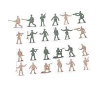 Yardwe 360pcs Soldier Model Simulation Model Educational Plaything Miniature Mini Soldier Soldiers Army Mini Action Figures Special Forces Model Material Green