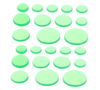 Yardwe 36pcs Drum Dampener Drum Sound Dampening Drum Dampening Pad Drumstick Gel Pads Drum Practice Pad Kit Drum Head Dampeners Drum Pad and Sticks Drum Pads Snare Drum Silica Gel Green