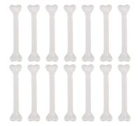 Yardwe 36PCS Halloween Bones Plastic White Bones Mini Fake Bone with Hole 7.4cm Halloween Party Decoration Skeleton Costume Props Cosplay Accessory