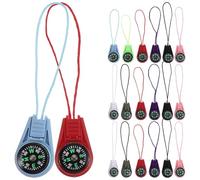Yardwe 36pcs Mini Compass with Lanyard: Pocket Compass for Hunting Kayak Hiking Camping Trail - Outdoor Navigation Device - Travel Supplies