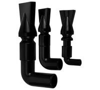 Yardwe 3pcs Adjustable Rotating Duckbill Nozzle for Fish Tanks Flexible Water Outlet Tube Durable Plastic Water Return Pipe Fitting Compatible Various Aquariums