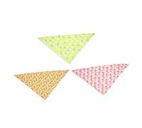 Yardwe 3pcs Adorable Dog Scarves Cat Scarves Stylish Wear-resistant Bandanas for Dogs and Cats Bright Citrus Patterns for Parties Daily Wear Comfortable Breathable Pet Accessories
