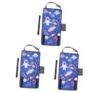 Yardwe 3pcs Airplane Bed Seat Extender with Breathable Cloth Portable Travel Footrest for Comfortable Nap Plane Versatile Travel Accessory in Blue