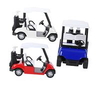 Yardwe 3Pcs Alloy Golf Cart Model for Inertial Vehicle Plaything Smooth Surface Educational Car Lightweight Portable Desktop Decoration Birthday for Boys