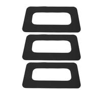 Yardwe 3pcs Black Pvc Sup Fin Mount Patch for Paddle Board with Precise Fit and Effortless Installation, Reinforces Fin Box Slot for Standup Paddleboarding and Watersports Activities