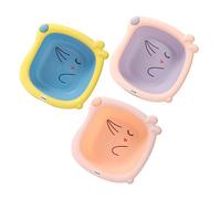 Yardwe 3pcs Boy Girl Wash Basin Born Bath Portable Newborn Bathtub Face Foot Cleaner