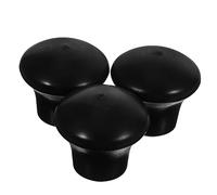 Yardwe 3pcs Drum Stand Feet Rubber Pads Anti-slip Protective Covers for Snare Drum Rack Hardware Leg Protectors Suitable for Practice and Performance