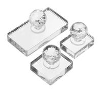 Yardwe 3pcs Eye Shadow Palette Set Plastic Pressing Tool for Makeup with Creative DIY Features to Save Time and Effort, Suitable for Blush and Eyebrow Application in DIY Makeup