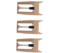 Yardwe 3PCS Gold Aluminum Rod Vinyl Turntable Needles Replacement Player Stylus for Phonograph Compatible and Vintage Record Players