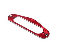 Yardwe 3pcs Guitar Pickup Frame Red Humbucker Ring Single Coil Pickup Mounting Ring Narrow Hole for Tl Style Electric Guitars
