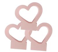 Yardwe 3pcs Heart Flower Boxes Set, Paper Waterproof Floral Wrapping Boxes (30x29.5x7cm) with Handle for Valentine’s Day Bouquets and Flower Arrangements