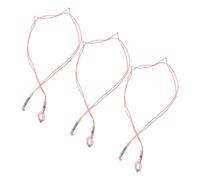 Yardwe 3pcs Luminous Bearded Dragon Harness Adjustable Reptile Lizard Leash for Night Safety Comfort Outdoor Walking