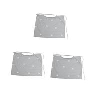 Yardwe 3pcs Multifunctional Grey Crown Pattern Nursing Cover Lightweight Cotton Breastfeeding Cloak for Outdoor Use Travel Garden Comfortable Breathable Maternity Supplies