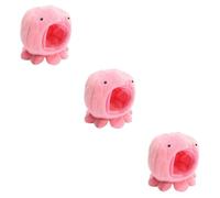 Yardwe 3pcs Octopus Shape Pet House for Hamsters Mice and Animals Cozy Warm Bed Hanging Chain for Setup Pink