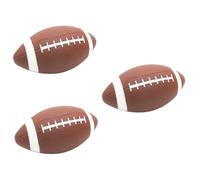 Yardwe 3pcs Outdoor Rugby Ball Soccer Mini Football School Rugby -ball Ball Size 5 Exercising Funny Portable Pvc