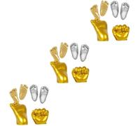 Yardwe 3pcs Plaster Handprints Hand Foot Casting Kit DIY Keepsake for Newborn Craft Toys for Year Old Girl Create Precious Prints