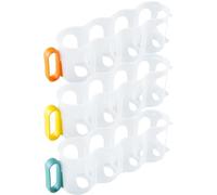 Yardwe 3pcs Plastic Can Holder Four-slots Refrigerator Organizers for Kitchen and Housewarming Gift Space-saving Drink Rack