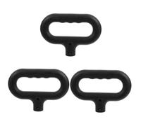 Yardwe 3pcs Portable Abs Cart Handle Replacement for Wagon and Push Cart Ergonomic Grip Reduces Hand Fatigue Camping and Outdoor Trolley Accessory Versatile Fit