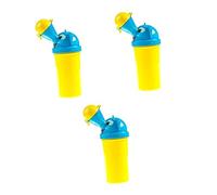 Yardwe 3pcs Portable Urinal Potty with Leakproof Spout for Boys Convenient Training Toilet for Camping Car Travel Emergency Pee Lightweight and Easy to Carry