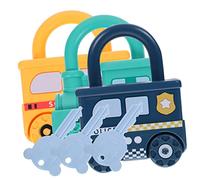 Yardwe 3pcs Preschool Lock and Key Toys Shape Sorter Toy Fine Motor Skills for Year Olds Learning Educational Random Color
