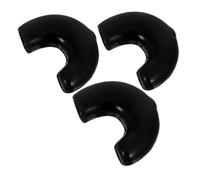 Yardwe 3pcs Saxophone Neck Strap Hook Rubber Sleeves Metal Hook Bumper Covers for Alto Tenor Sax Lightweight Protective Caps for Swivel Snap Clips Portable Instrument Accessory