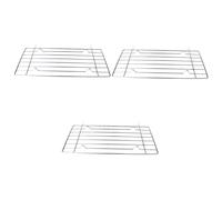 Yardwe 3pcs Square Bbq Grill Wire Netting for Outdoor Cooking Multi-purpose Barbecue Mesh Rack for Evenly Grilled Food Lightweight and Bbq Tool