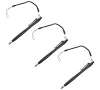 Yardwe 3pcs Stylus Pen Capacitive Stylus Pen with 4mm Fine Tip Plastic Anti-slip Precision Touch for Laptop Touch Screens and Mobile Phone Online Education Drawing Black