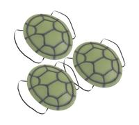 Yardwe 3PCS Turtle Shell Costume Halloween Cosplay Costume EVA Tortoise Dress Up Performance Photo Props for Boys Girls, Green