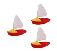 Yardwe 3pcs Water Play Mini Sailboat for Summer Fun Educational Floating Boat with Safe Design Enhances Practical Skills and Teamwork in Swimming Pools and Baths